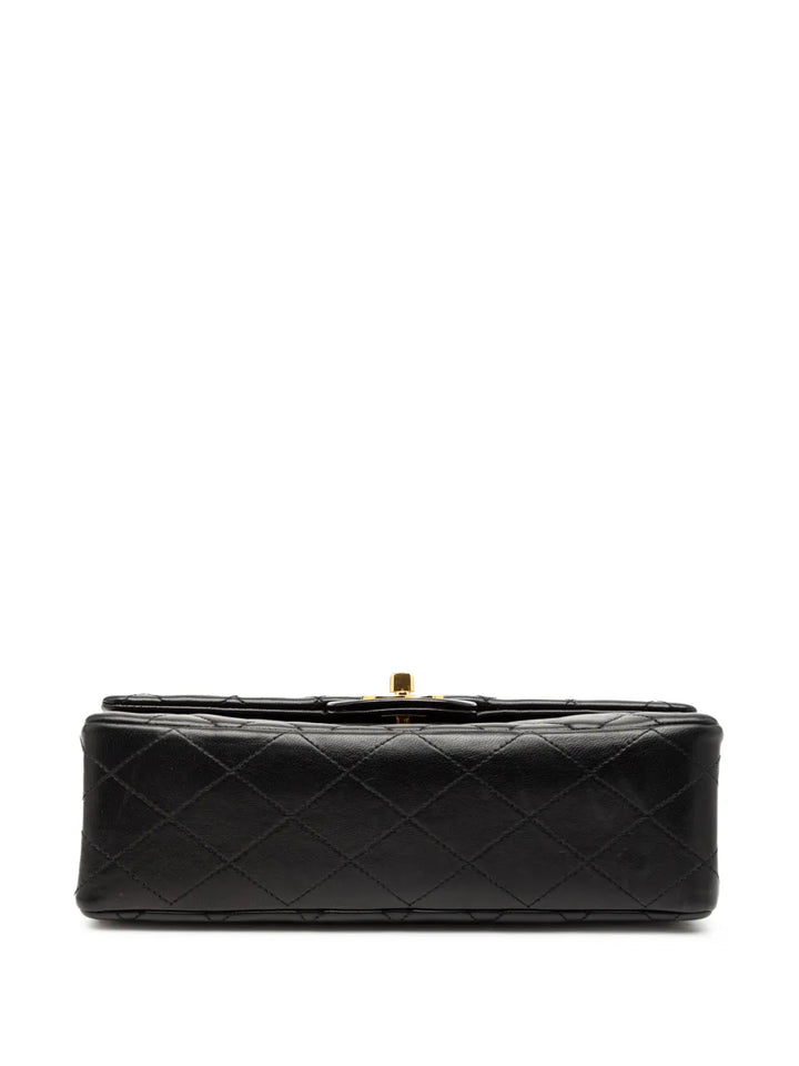 Chanel Pre Owned 1986 1988 Small Classic Lambskin Double Flap Shoulder Bag — Same as shown — Size One Size — Top View