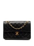 Chanel Pre Owned 1986 1988 Small Classic Lambskin Double Flap Shoulder Bag — Same as shown — Size One Size — Front View
