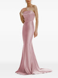 Framboise Dhara Strapless Maxi Dress — Pink — Size XS — Front View
