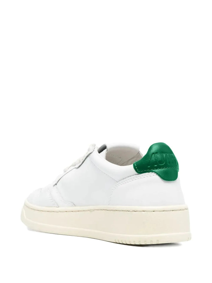 Autry Medalist Lace-Up — White — Size US M 3.5 - US W 5 — Top View