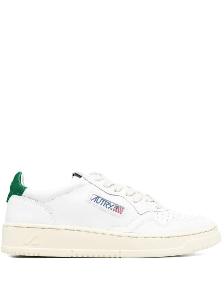 Autry Medalist Lace-Up — White — Size US M 3.5 - US W 5 — Front View