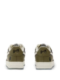 A Bathing Ape?Sta Icon 2 M2 Leather Sneakers — Green — Size US M 3.5 - US W 5 — Top View