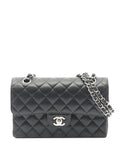 Chanel Pre Owned 2021 Small Classic Caviar Double Flap Shoulder Bag — Same as shown — Size One Size — Front View