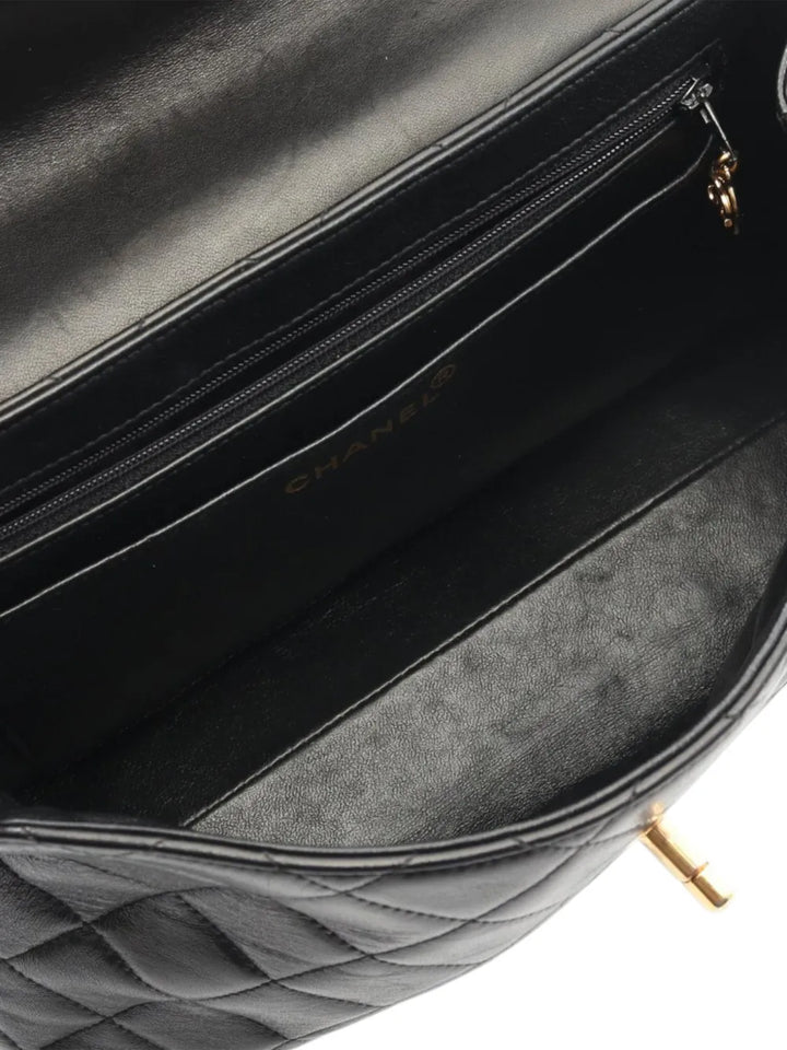 Chanel Pre Owned 1994 1996 Cc Quilted Lambskin Curve Flap Bag Shoulder Bag — Same as shown — Size One Size — Top View