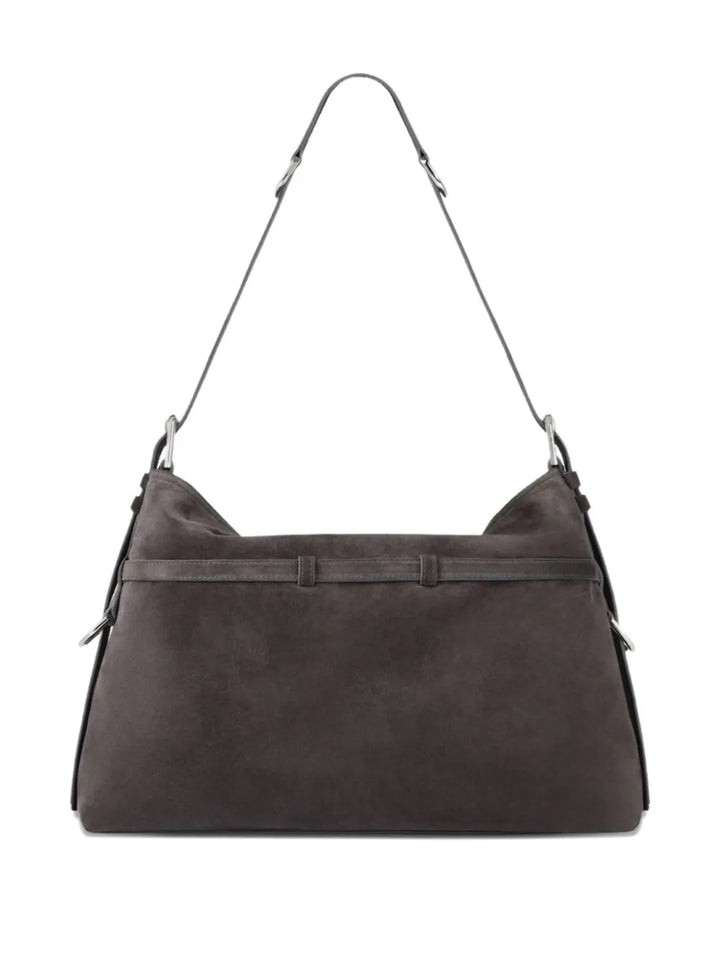 Givenchy Medium Voyou Buckle Leather Shoulder Bag — Same as shown — Size One Size — Side View