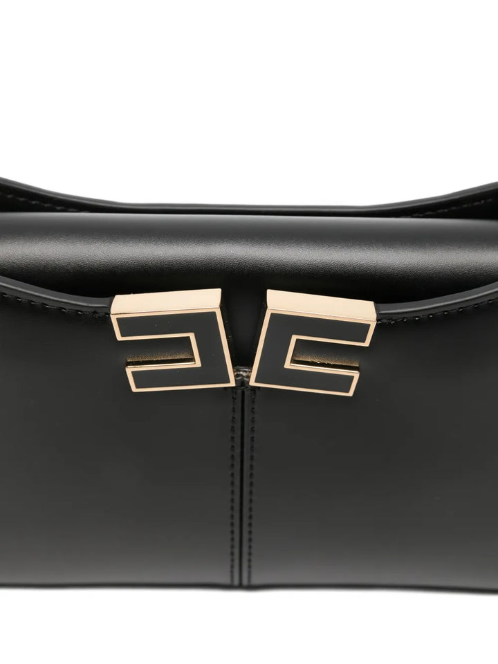 Elisabetta Franchi Logo Plaque Chain Strap Mini Shoulder Bag — Same as shown — Size One Size — Top View