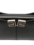 Elisabetta Franchi Logo Plaque Chain Strap Mini Shoulder Bag — Same as shown — Size One Size — Top View