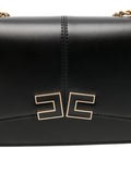 Elisabetta Franchi Logo Plaque Chain Strap Mini Shoulder Bag — Same as shown — Size One Size — Top View