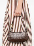 Staud Ollie Crocodile Effect Shoulder Bag — Same as shown — Size One Size — Side View