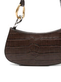 Staud Ollie Crocodile Effect Shoulder Bag — Same as shown — Size One Size — Top View