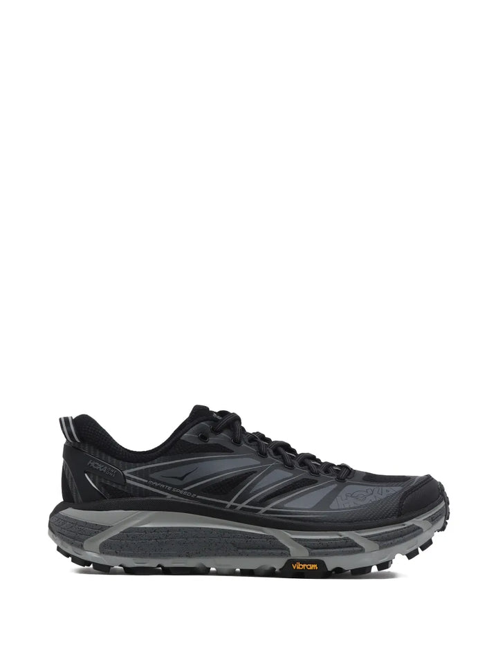 HOKA One Mafate Speed 2 — Black — Size US M 3.5 - US W 5 — Front View