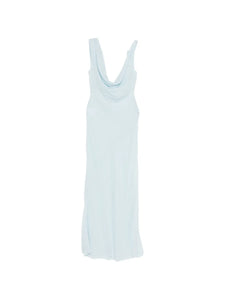 The Andamane Minerva Cowl Sleeveless Maxi Dress — Blue — Size XS — Front View