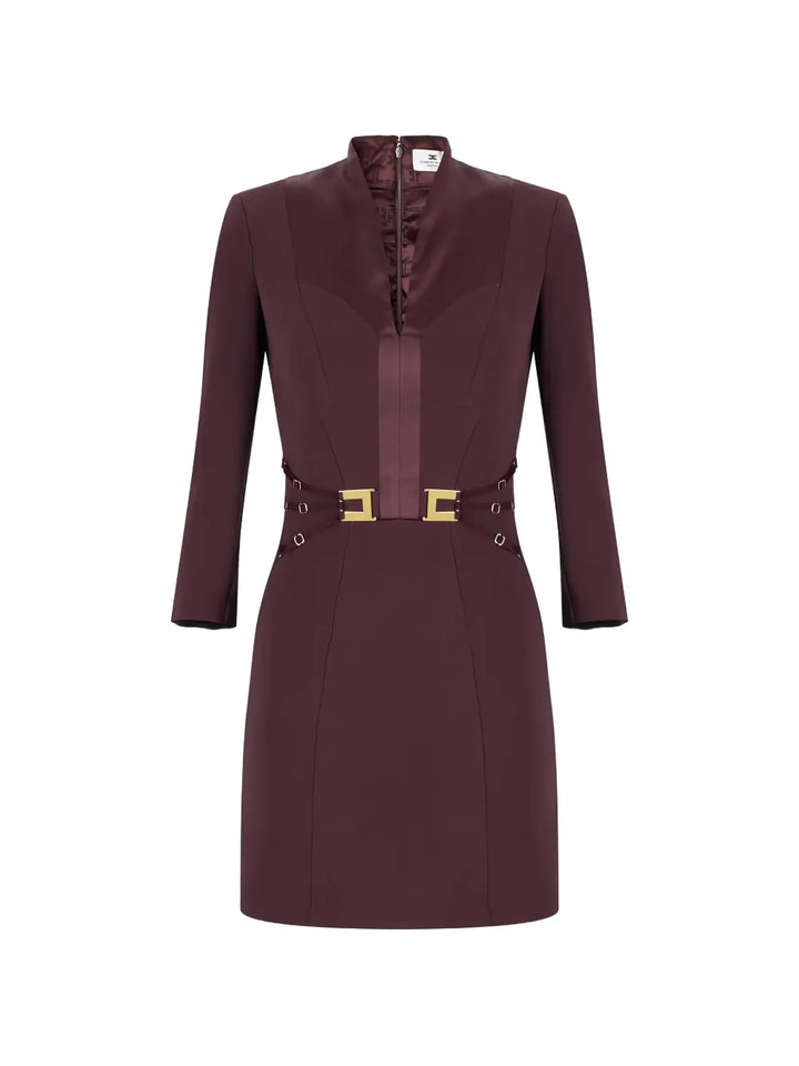 Elisabetta Franchi Buckle Detail Mini Dress — Same as shown — Size M — Front View