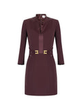 Elisabetta Franchi Buckle Detail Mini Dress — Same as shown — Size M — Front View