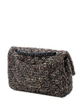 Chanel Pre Owned 2011 Medium Classic Tweed Double Flap Shoulder Bag — Same as shown — Size One Size — Back View