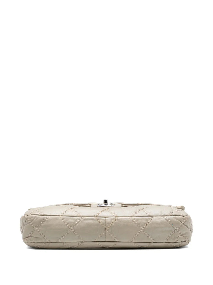 Chanel Pre Owned 2011 Jumbo Quilted Calfskin Ultra Stitch Flap Shoulder Bag — Same as shown — Size One Size — Top View