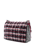 Chanel Pre Owned 2009 2010 Medium Cc Tweed Multi Print Double Flap Shoulder Bag — Same as shown — Size One Size — Back View