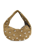 Khaite Scale Pattern Studded Olivia Shoulder Bag — Same as shown — Size One Size — Front View