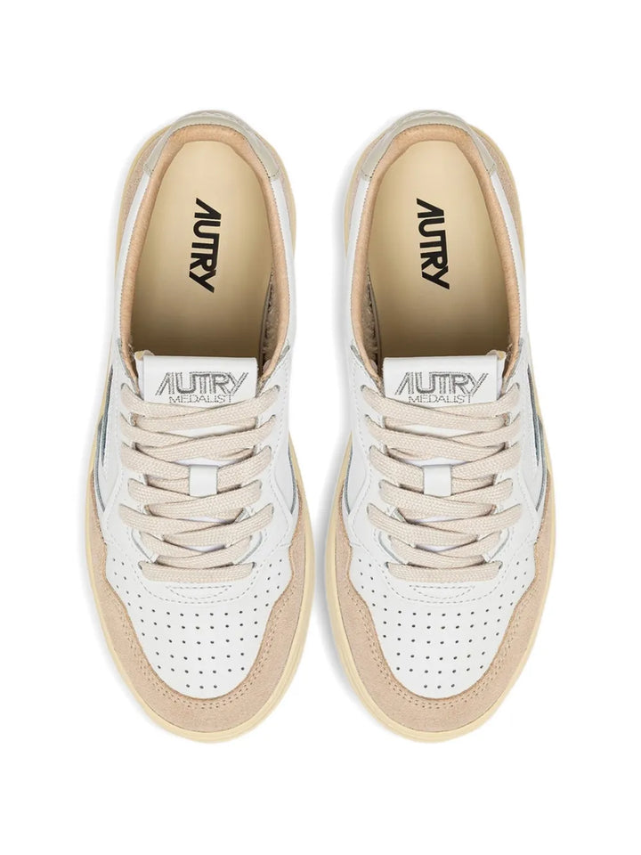 Autry Medalist Low-Top — White — Size US M 3.5 - US W 5 — Top View
