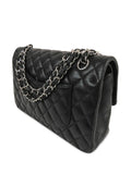 Chanel Pre Owned 2018 Medium Classic Lambskin Double Flap Shoulder Bag — Same as shown — Size One Size — Back View