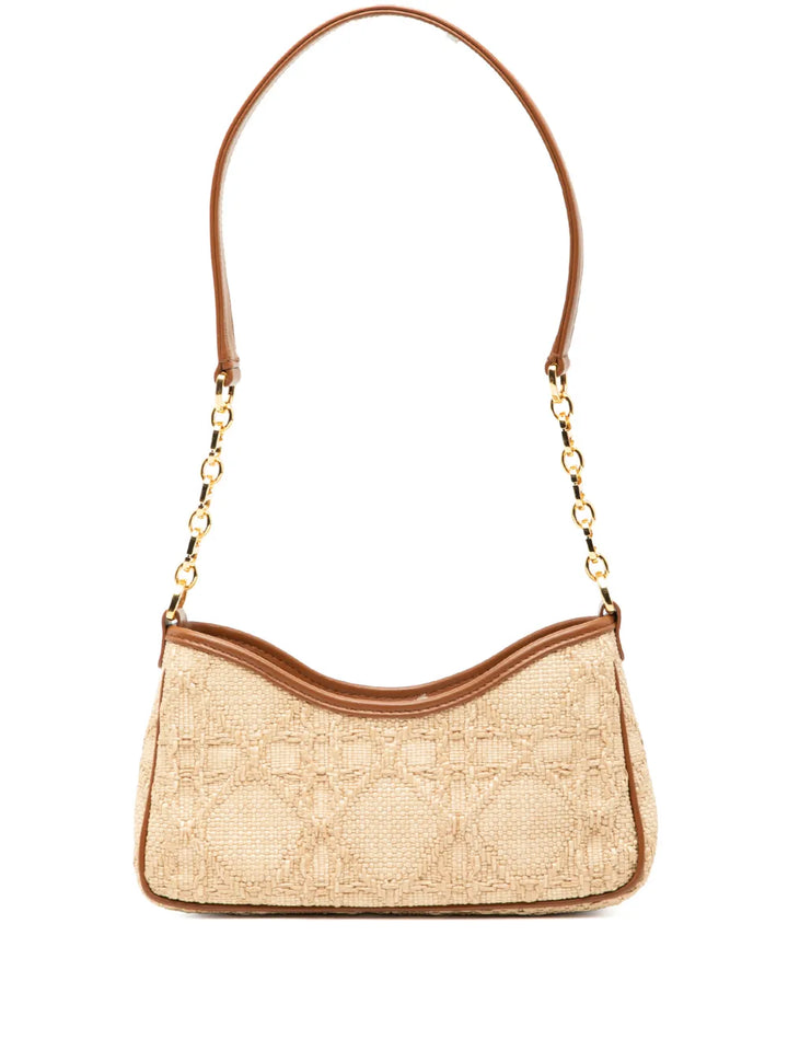 Christian Dior Pre Owned 2023 Mini Raffia Macrocannage 30 Montaigne Avenue Hobo Shoulder Bag — Same as shown — Size One Size — Front View