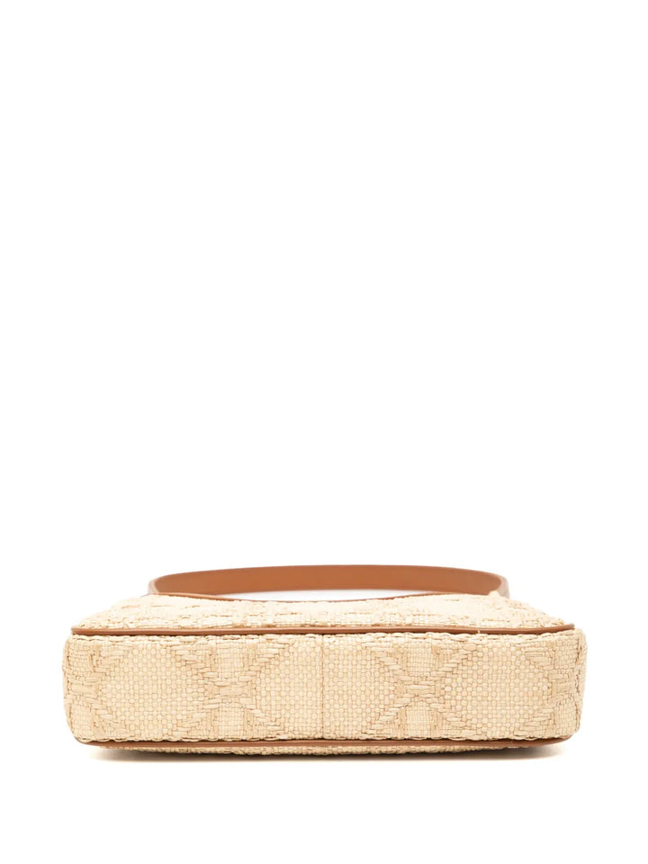 Christian Dior Pre Owned 2023 Mini Raffia Macrocannage 30 Montaigne Avenue Hobo Shoulder Bag — Same as shown — Size One Size — Top View