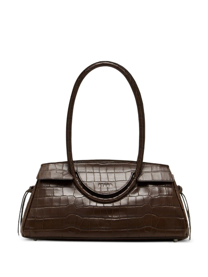 Staud Maude Logo Detail Shoulder Bag — Same as shown — Size One Size — Front View