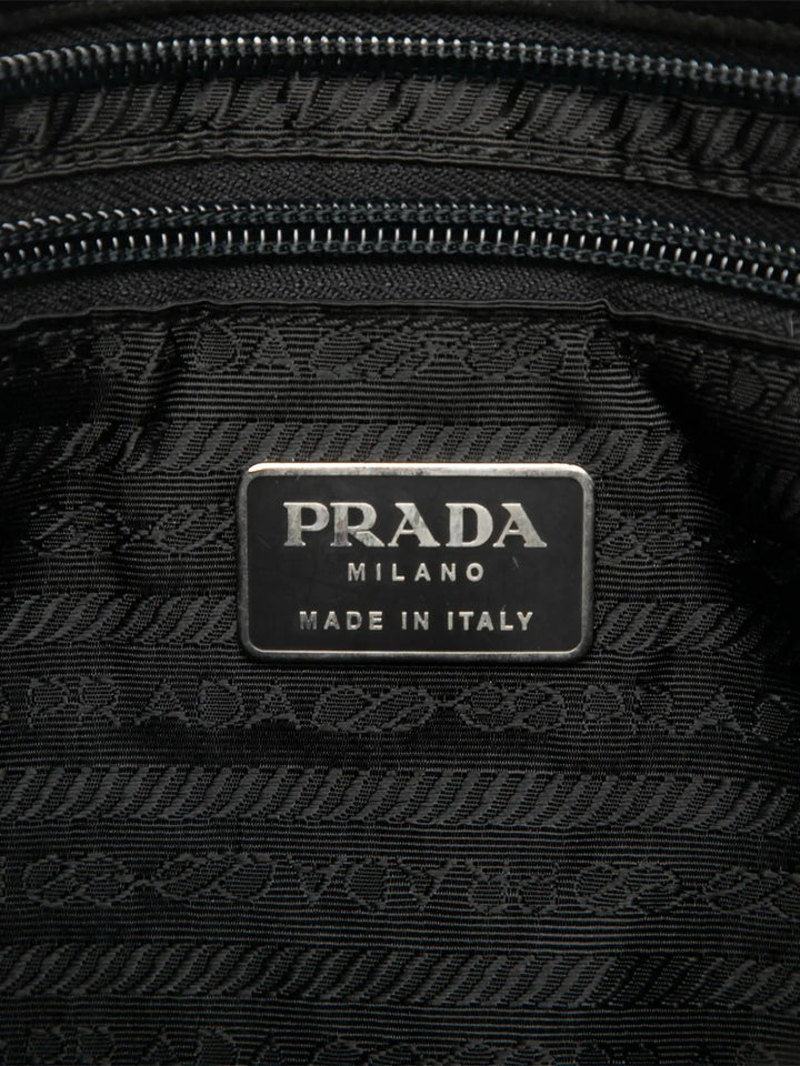 Prada Pre Owned 2000 2025 Suede Chain Shoulder Bag — Same as shown — Size One Size — Lifestyle View