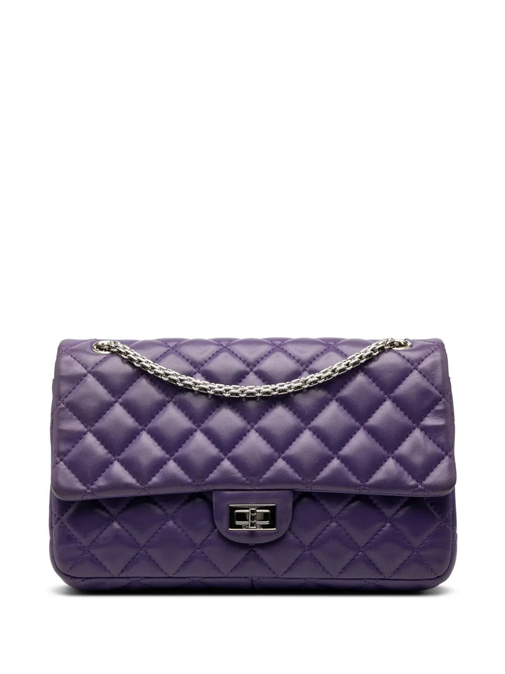 Chanel Pre Owned 2010 2011 Quilted Lambskin Reissue 255 Double Flap 226 Shoulder Bag — Same as shown — Size One Size — Front View