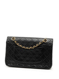 Chanel Pre Owned 1989 1991 Medium Classic Lambskin Double Flap Shoulder Bag — Same as shown — Size One Size — Back View