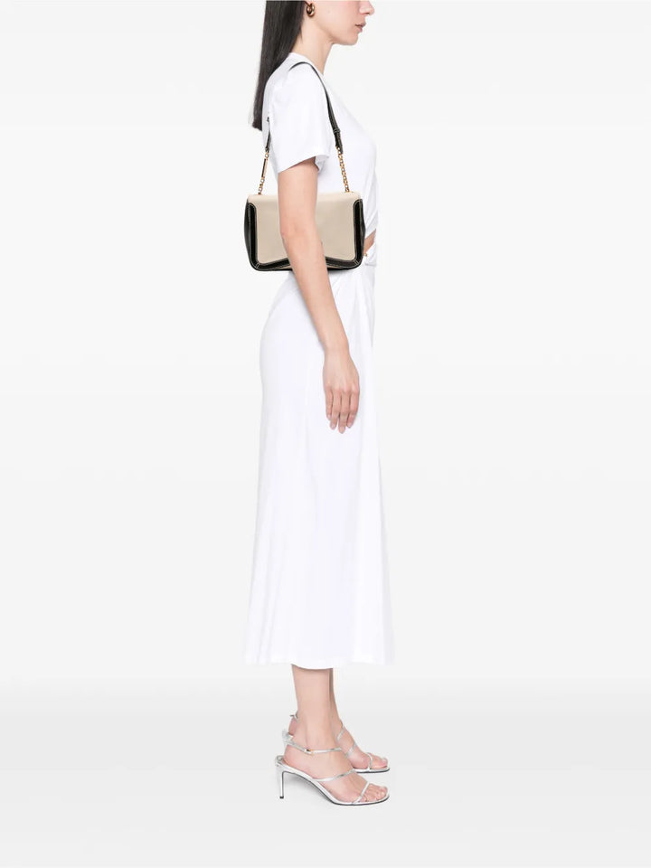 Ferragamo Pre Owned 2010 2020 Leather Double Gancini Shoulder Bag — Same as shown — Size One Size — Side View