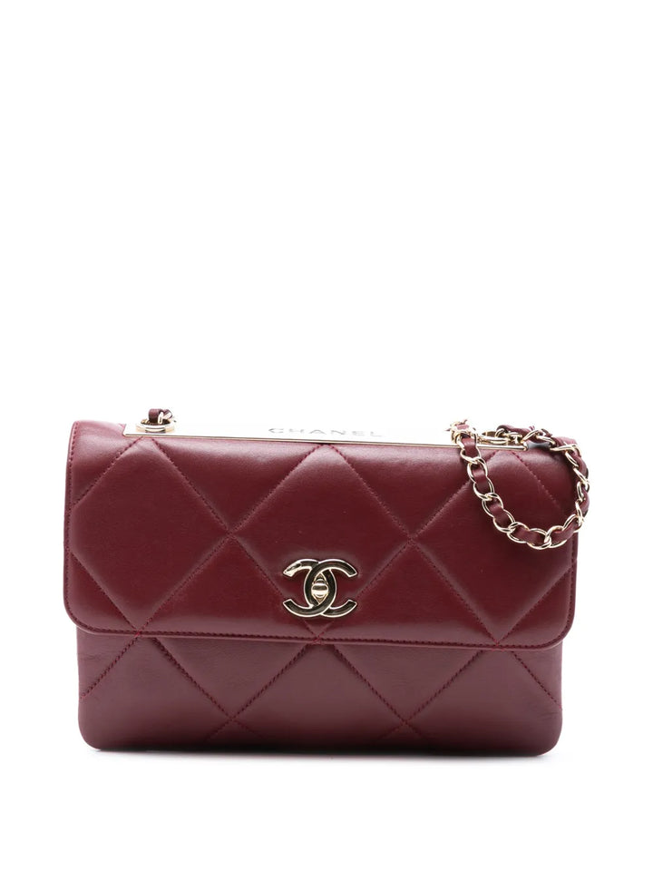 Chanel Pre Owned 2019 Quilted Lambskin Trendy Cc Flap Shoulder Bag — Same as shown — Size One Size — Front View