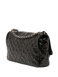 Chanel Pre Owned 2010 2011 Jumbo Patent Embossed Lucky Symbols Flap Shoulder Bag — Same as shown — Size One Size — Back View