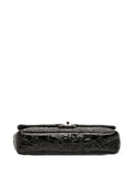 Chanel Pre Owned 2010 2011 Jumbo Patent Embossed Lucky Symbols Flap Shoulder Bag — Same as shown — Size One Size — Top View