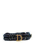 Christian Dior Pre Owned 2020 Oblique Embroidered Velvet Saddle Bag Shoulder Bag — Same as shown — Size One Size — Top View