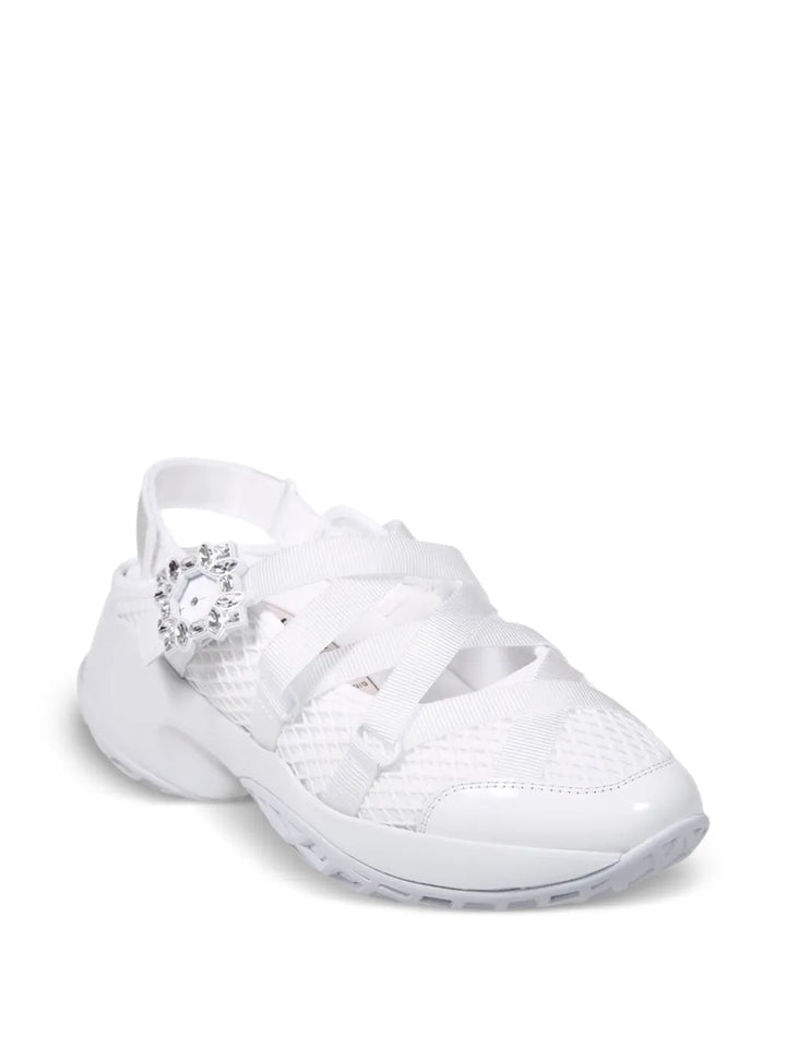 Roger Vivier Viv' Run — White — Size US M 3.5 - US W 5 — Side View