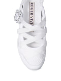Roger Vivier Viv' Run — White — Size US M 3.5 - US W 5 — Top View