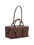 Max Mara Padlock Flap Leather Shoulder Bag — Same as shown — Size One Size — Back View