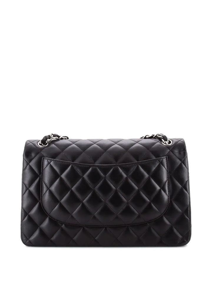 Chanel Pre Owned Classic Double Flap Bag Quilted Lambskin Jumbo Shoulder Bag — Same as shown — Size One Size — Side View