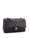 Chanel Pre Owned Classic Double Flap Bag Quilted Lambskin Jumbo Shoulder Bag — Same as shown — Size One Size — Back View