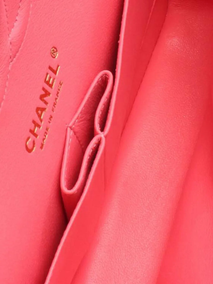 Chanel Pre Owned 2020 Medium Classic Lambskin Double Flap Shoulder Bag — Same as shown — Size One Size — Top View