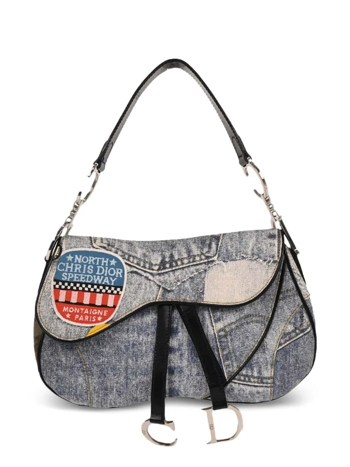 Christian Dior Pre Owned 2001 Double Saddle Shoulder Bag — Same as shown — Size One Size — Front View