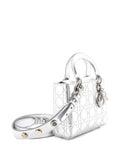 Christian Dior Pre Owned My Abcdior Lady Dior Bag Metallic Cannage Quilt Leather Shoulder Bag — Same as shown — Size One Size — Top View