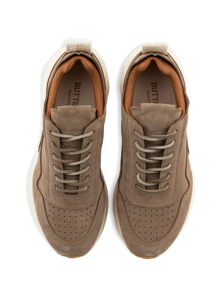 Buttero Round-Toe Perforated — Brown — Size US M 3.5 - US W 5 — Top View
