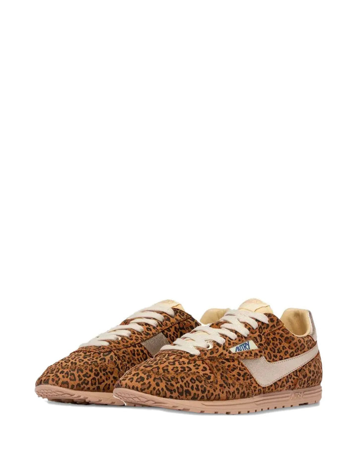 Autry Windspin Leopard-Print — Brown — Size US M 3.5 - US W 5 — Side View