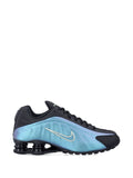 Nike Shox R4 Perforated-Detail — Blue — Size US M 3.5 - US W 5 — Front View