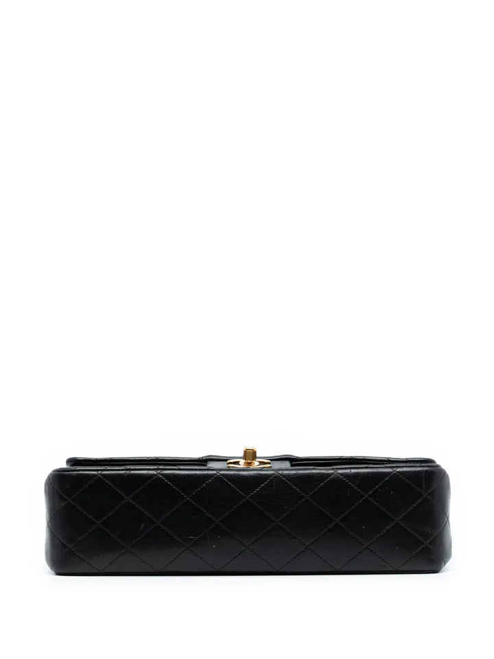 Chanel Pre Owned 1994 1996 Medium Classic Lambskin Double Flap Shoulder Bag — Same as shown — Size One Size — Top View