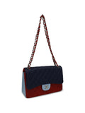 Chanel Pre Owned Jumbo Quilted Chain Double Flap Shoulder Bag — Same as shown — Size One Size — Side View