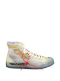 Off-White Pre-Owned X Converse Chuck 70 — White — Size US M 3.5 - US W 5 — Front View