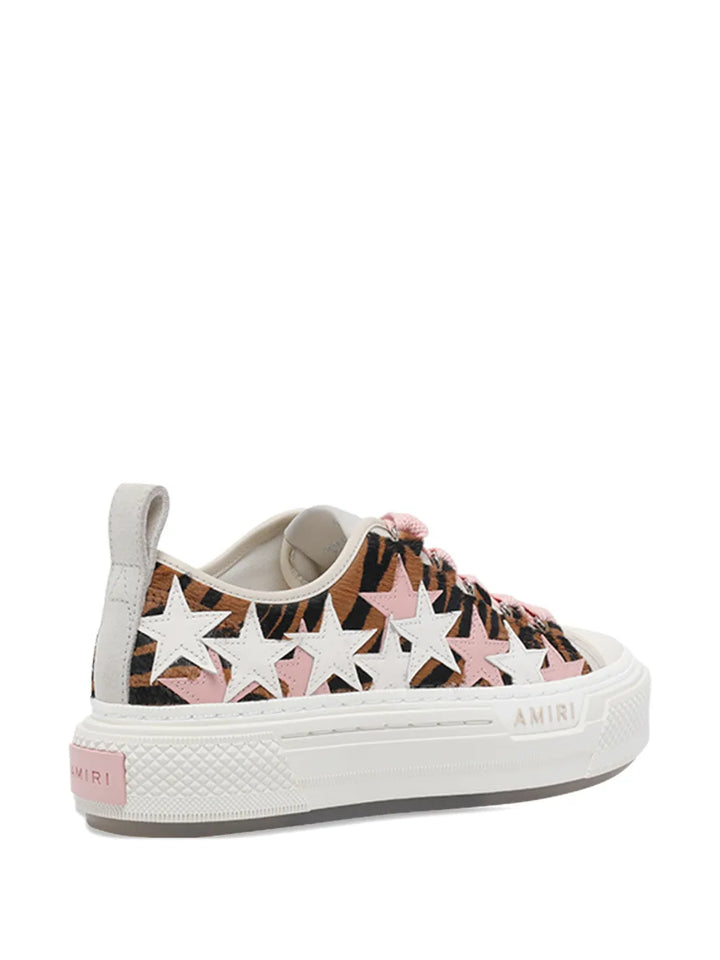 AMIRI Court Low Zebra-Print — Pink — Size US M 3.5 - US W 5 — Top View